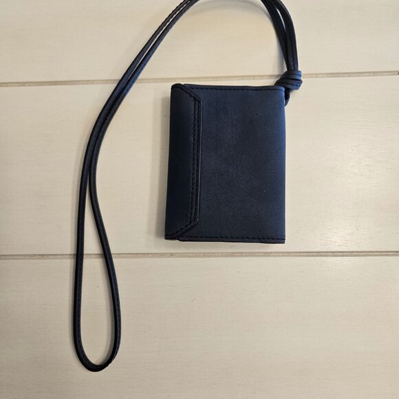 Jacquemus Navy "Le Porte" Leather Wallet/Card Holder - Picture 3 of 7